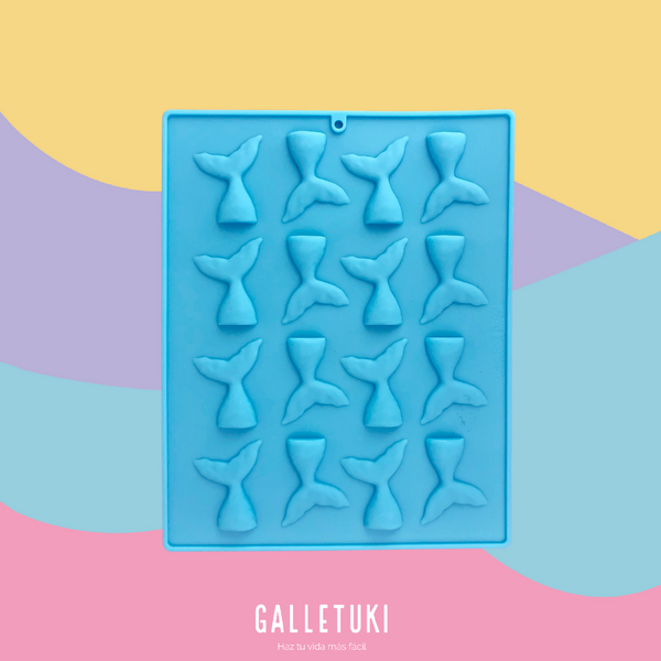 Molde de silicón - Textura cola de sirena
