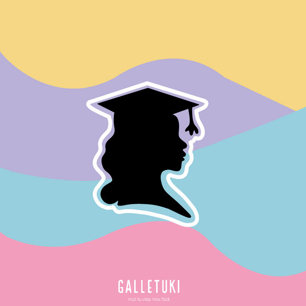 Cortador - Silueta niña graduada