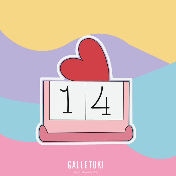 Cortador - Calendario corazón