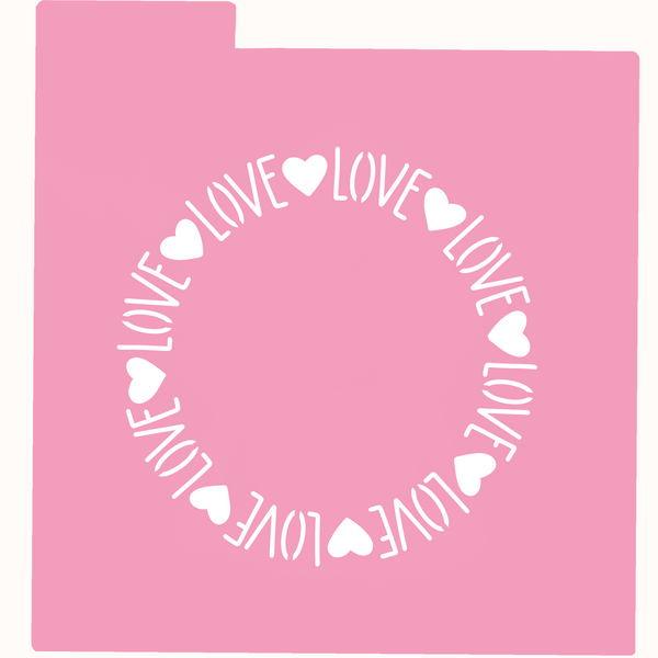 Stencil - Circulo love <3