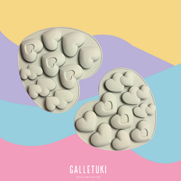 Molde de silicon - Chubby heart