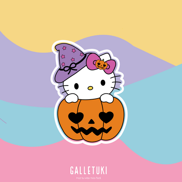 Cortador - Brujita/calabaza hello Kitty