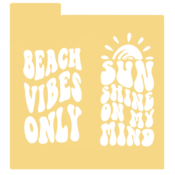 Stencil - Verano doble texto