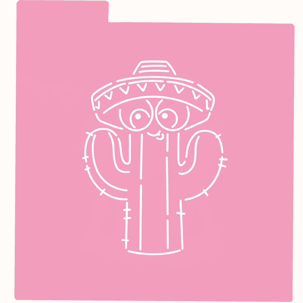 Stencil - Cactus loco