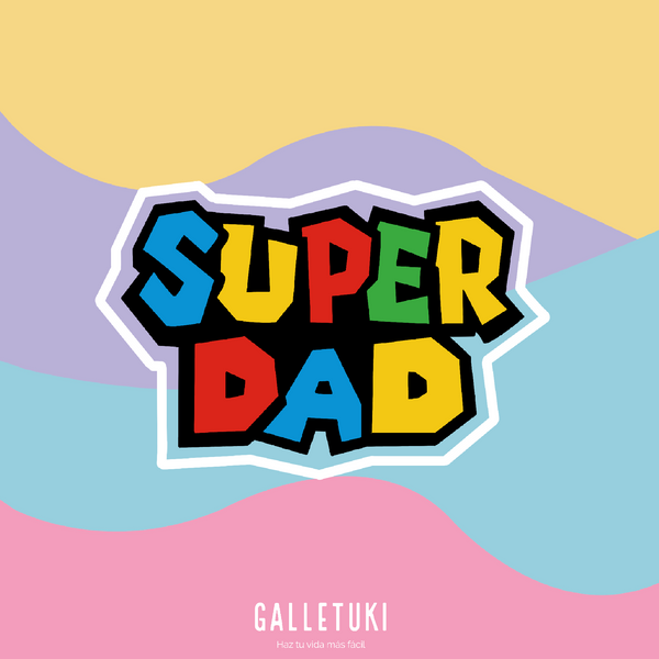 Cortador - Super dad letras