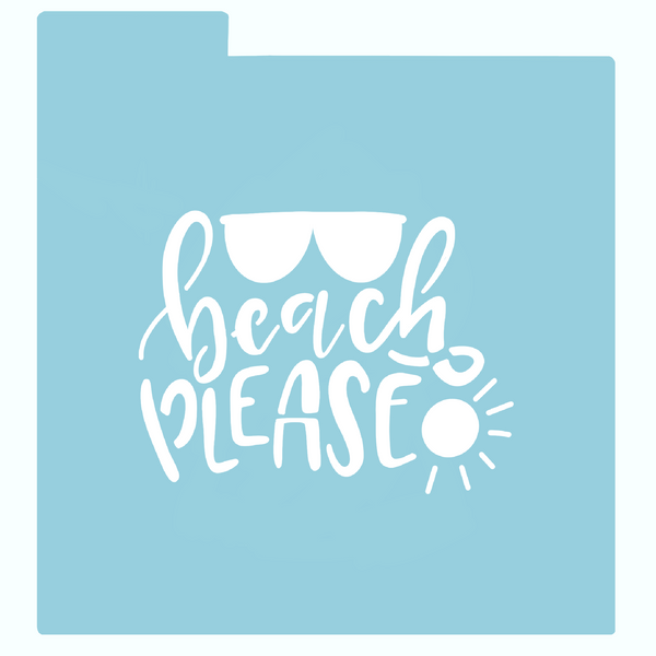 Stencil - Beach please