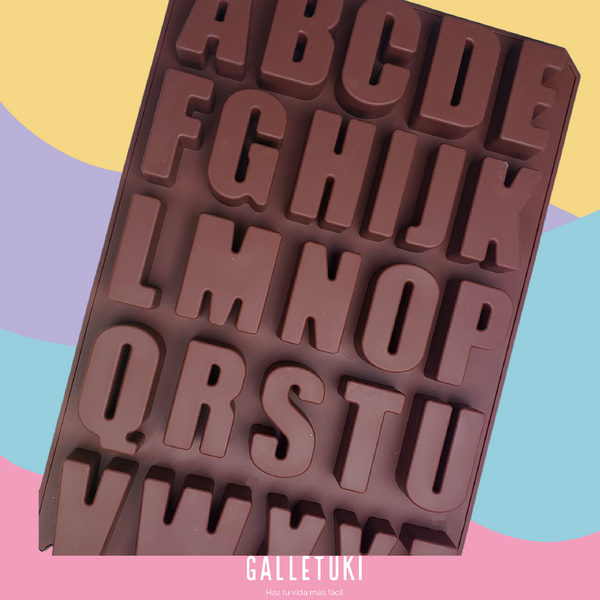Molde de silicon - Letras Mayusculas grandes