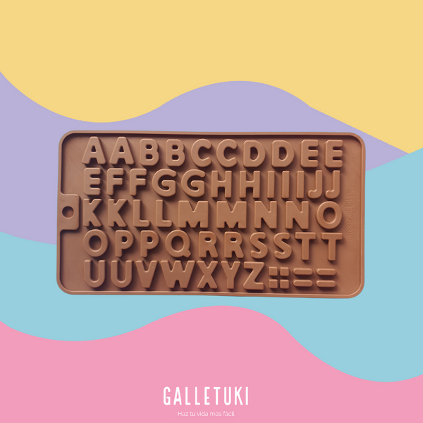 Molde de silicón - Letras Mini