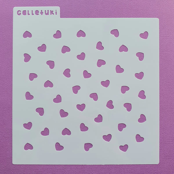 Stencil- Corazones Rotando Chico