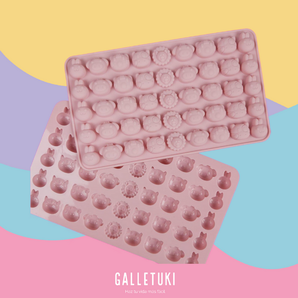 Moldes de silicon - Caritas de animalitos