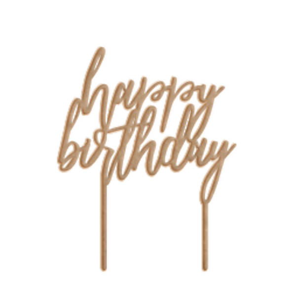 Cake Topper - Happy Birthday