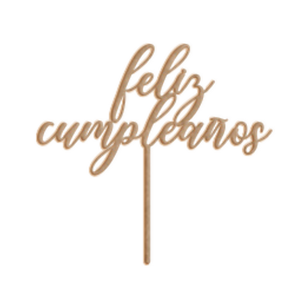 Cake Topper - Feliz Cumpleaños