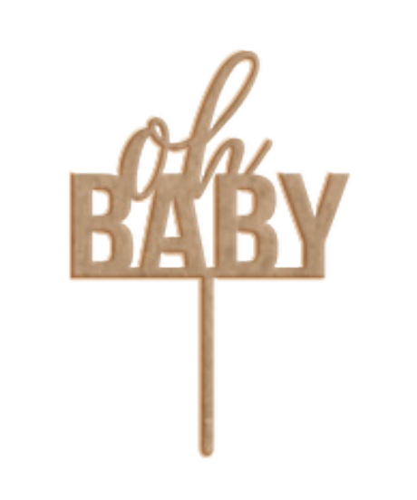 Cake Topper - Oh Baby