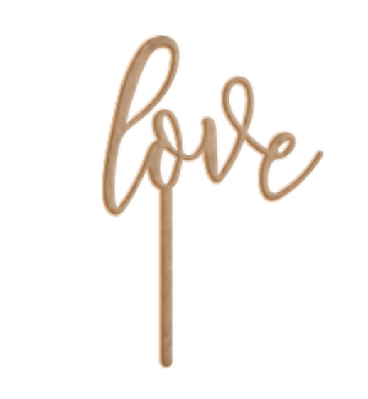 Cake Topper - Love