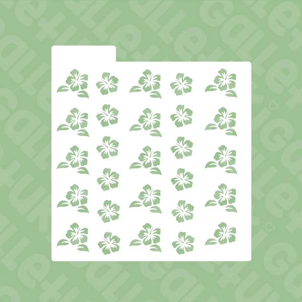 Stencil - Flor Hawaiana