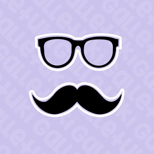 Cortador - Bigote y lentes