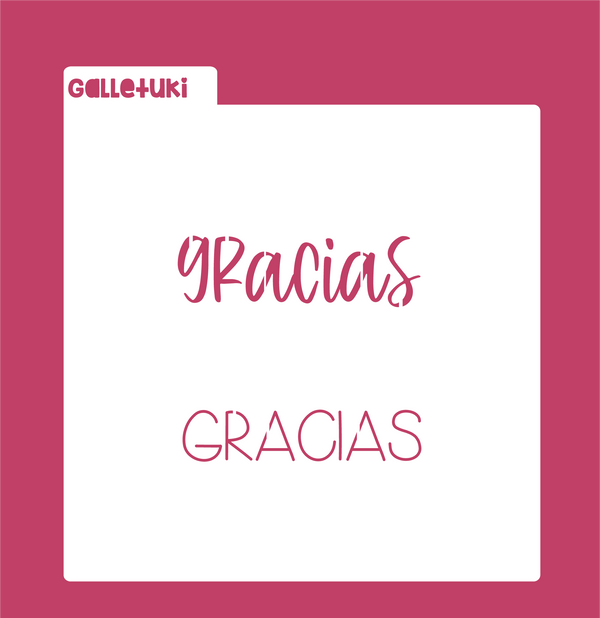 Stencil- Gracias