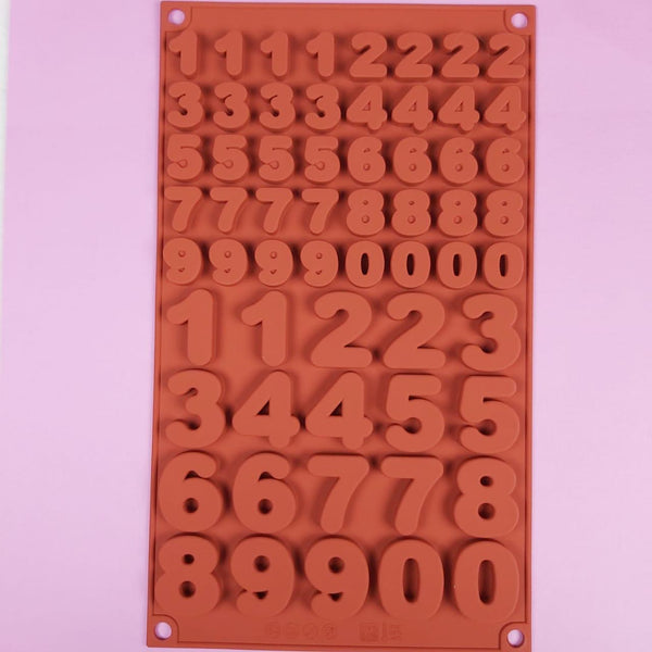 Molde de silicón - Números y números