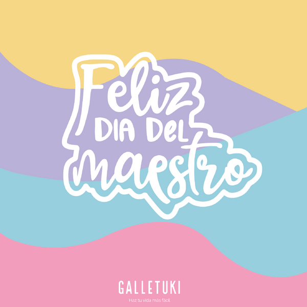 Sello + cortador - Feliz dia del maestro