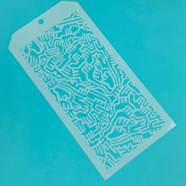 Stencil para pastel - Laberinto divertido