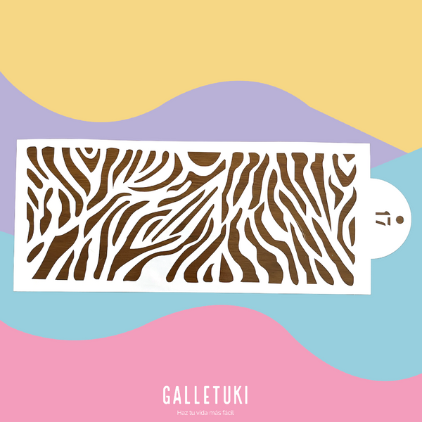 Stencil para pastel xl - Animal print