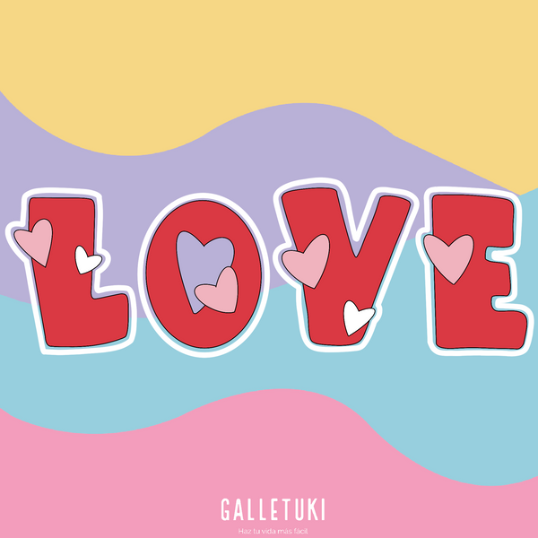 Cortador - Love letras corazones