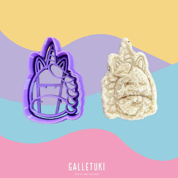 Cortador sandwich - Carita unicornnio