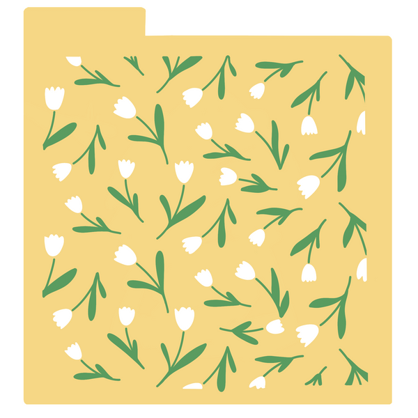 Stencil - Tulipanes