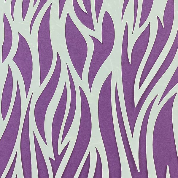 Stencil para pastel -  Fuego acostado