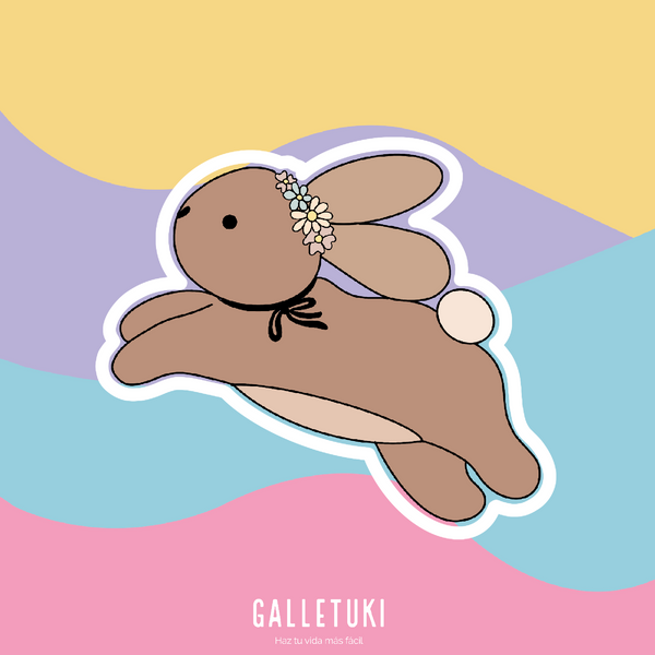 Cortador - Conejitos aesthetic saltando