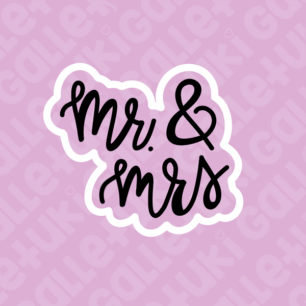 Cortador - Palabra mr and mrs