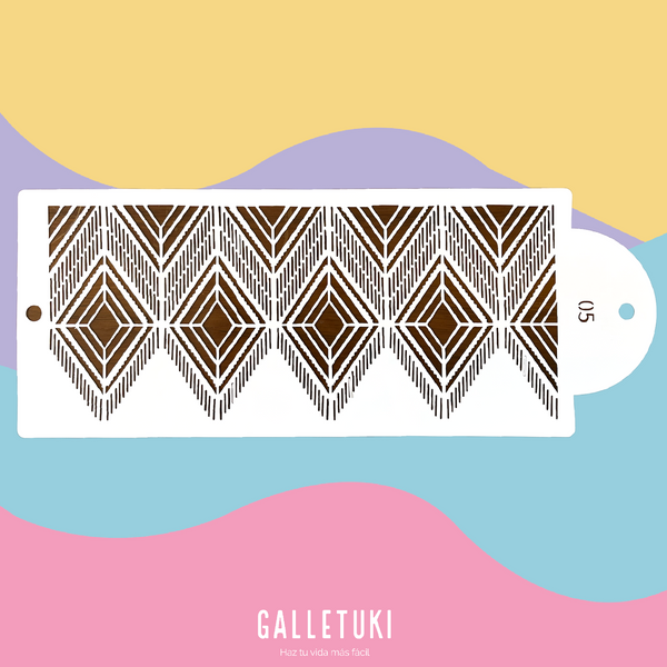 Stencil para pastel xl - Macrame