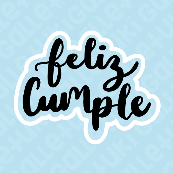 Cortador - Palabra feliz cumple
