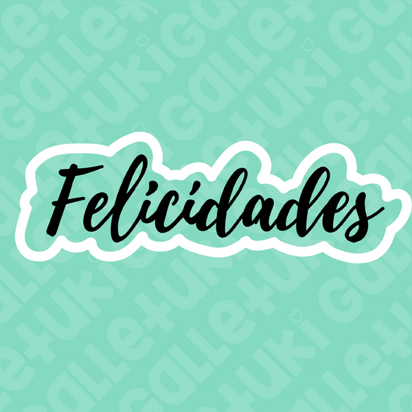 Cortador - Palabra felicidades